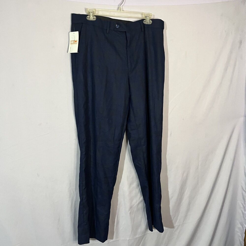 Steven Land Mens Navy Blue Dress Pants Size 36 waist (new w/tags)